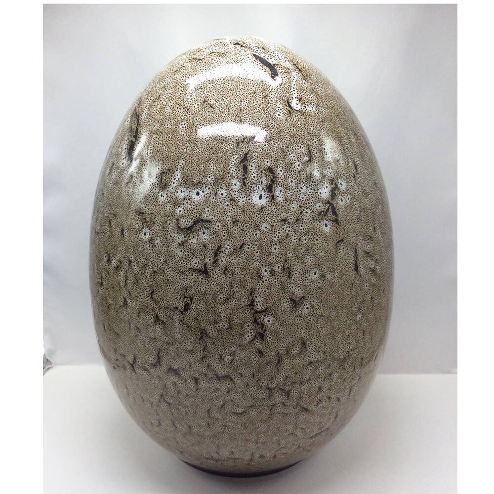 Dragon or Dinosaur Egg design Stoneware Pottery Sculpture